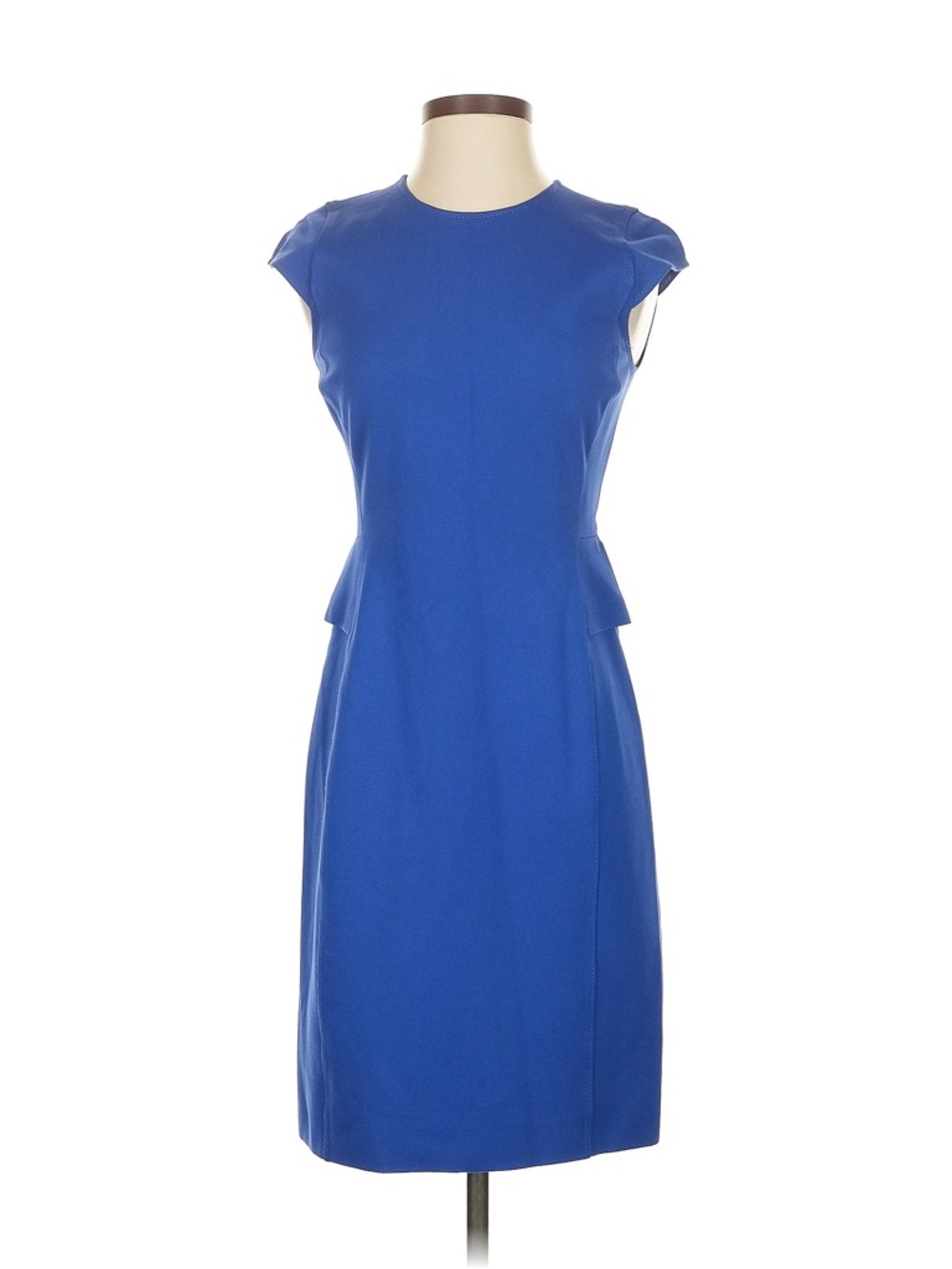 J. Crew Bold Blue Cap Sleeve Dress